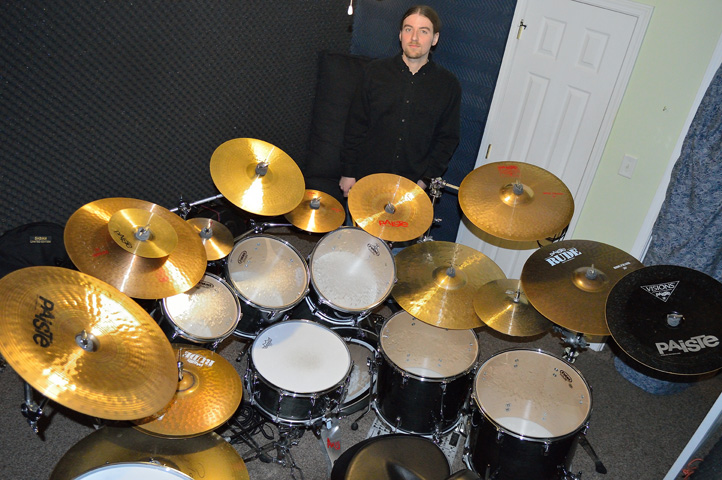 Derek Houle and Drum Set
